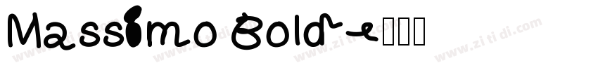 Massimo Bold字体转换